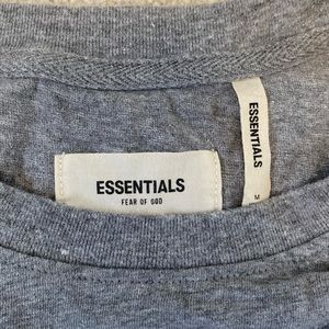 Fear of god essentials, T-shirt, men’s gray size M
